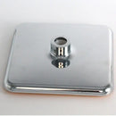 Modern chrome & gold square rainfall shower head bathroom