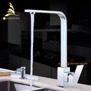 DecorBites™ Brass Kitchen Sink Faucet 360 Swivel Mixer in Black - Single Handle
