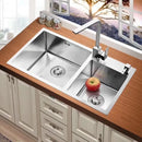 DecorBites™ Brass Kitchen Sink Faucet 360 Swivel Mixer in Black - Single Handle