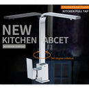DecorBites™ Brass Kitchen Sink Faucet 360 Swivel Mixer in Black - Single Handle