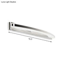 Modern chrome led arc wall light acrylic shade vanity light fixture