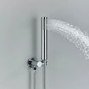 DecorBites™ Brass Shower Set with 2-Way Mixer and Handheld Spray - 8-16" Rain Shower Head
