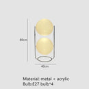 Modern chrome led floor lamp with white globe for living room