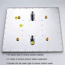 Modern chrome led rain shower head bathroom ceiling sprayer with arm