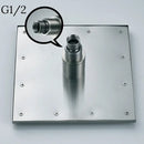 Modern chrome led rainfall shower head bathroom color changing light
