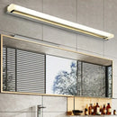 Modern chrome led sconce light bathroom acrylic fixture