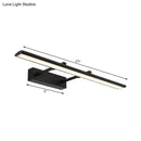 Modern chrome led vanity light fixture bathroom led light type