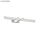 Modern chrome led vanity light linear shower room bath