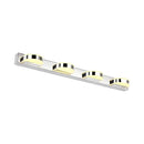 Modern chrome led vanity mirror light bathroom sconce chrome & white