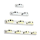 Modern chrome led vanity mirror light bathroom sconce chrome & white