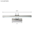 Modern chrome led vanity mirror light – bathroom wall fixture