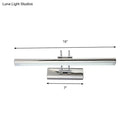 Modern chrome led vanity mirror light – bathroom wall fixture