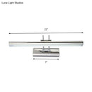 Modern chrome led vanity mirror light – bathroom wall fixture