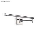 Modern chrome led vanity sconce bedroom warm white wall light