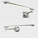 Modern chrome led vanity sconce bedroom warm white wall light