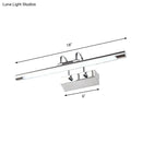 Modern chrome led vanity wall lamp bathroom light 22 inches wide