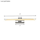 DecorBites™ Ultra-Thin LED Nickel Wall Lamp for Bathroom - Simple Style, Warm/White Light (17"/23" Width)