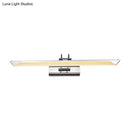 DecorBites™ Ultra-Thin LED Nickel Wall Lamp for Bathroom - Simple Style, Warm/White Light (17"/23" Width)