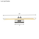 DecorBites™ Ultra-Thin LED Nickel Wall Lamp for Bathroom - Simple Style, Warm/White Light (17"/23" Width)