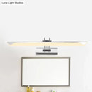 DecorBites™ Ultra-Thin LED Nickel Wall Lamp for Bathroom - Simple Style, Warm/White Light (17"/23" Width)