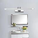 DecorBites™ Ultra-Thin LED Nickel Wall Lamp for Bathroom - Simple Style, Warm/White Light (17"/23" Width)