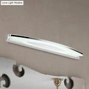 DecorBites™ Sleek Modern Metal Vanity Lighting: Oval Shade LED Wall Light Sconce in Chrome, 15"/21" Dia, Warm/White Light
