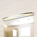 DecorBites™ Sleek Modern Metal Vanity Lighting: Oval Shade LED Wall Light Sconce in Chrome, 15"/21" Dia, Warm/White Light