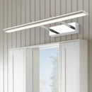 Modern chrome led wall light with adjustable joint – bathroom sconce