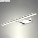 Modern chrome led wall light with adjustable joint – bathroom sconce