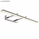 Modern chrome led wall light with adjustable joint – bathroom sconce