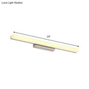 Modern chrome led wall light with streamlined metal shade bathroom