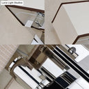 Modern chrome led wall sconce lighting with bedroom reading spotlight