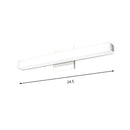Modern chrome led wall sconce – vanity warm white light