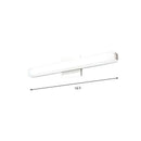 Modern chrome led wall sconce – vanity warm white light