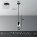 Modern chrome led water drop chandelier dining room pendant light