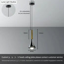 Modern chrome led water drop chandelier dining room pendant light