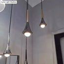 Modern chrome led water drop chandelier dining room pendant light