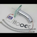 Modern chrome led waterfall glass basin mixer faucet bathroom