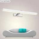 Modern chrome led white rod wall lamp bathroom vanity light