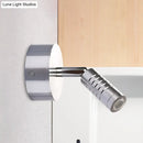 Modern chrome mini tubed wall lamp – bathroom warm & white lighting