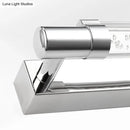 Modern chrome pipe acrylic vanity lighting bathroom wall lamp