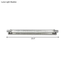 Modern chrome pipe acrylic vanity lighting bathroom wall lamp