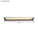 Modern chrome pipe acrylic vanity lighting bathroom wall lamp