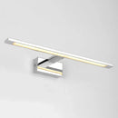 Modern chrome rectangle led bathroom vanity light