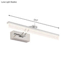 DecorBites™ Modern LED Bathroom Wall Vanity Light with Rectangle Acrylic Shade and Warm/White Light