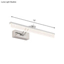 DecorBites™ Modern LED Bathroom Wall Vanity Light with Rectangle Acrylic Shade and Warm/White Light
