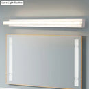 Modern chrome rectangular led sconce bathroom wall light