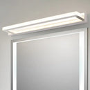 Modern chrome rectangular led sconce bathroom wall light