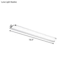 Modern chrome rectangular led wall light – bathroom light fixture