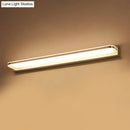 Modern chrome rectangular led wall light – bathroom light fixture
